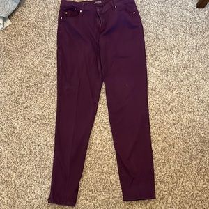 Chico’s Jeggings plum colored. Size 10R